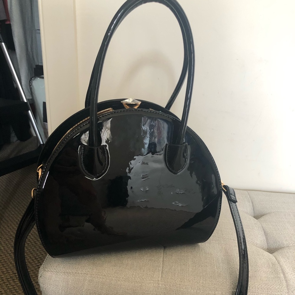 Black Patent Handbag